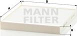 Mann-Filter CU 2349 - Фильтр воздуха в салоне parts5.com