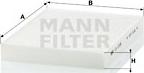 Mann-Filter CU 2335 - Фильтр воздуха в салоне parts5.com
