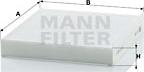 Mann-Filter CU 2232 - Фильтр воздуха в салоне parts5.com