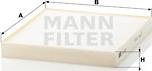 Mann-Filter CU 2227 - Фильтр воздуха в салоне parts5.com