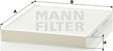 Mann-Filter CU 2757 - Фильтр воздуха в салоне parts5.com