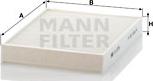 Mann-Filter CU 2736-2 - Фильтр воздуха в салоне parts5.com