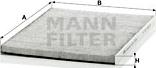 Mann-Filter CUK 3059 - Фильтр воздуха в салоне parts5.com