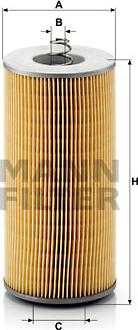 Mann-Filter H 12 110/2 x - Масляный фильтр parts5.com