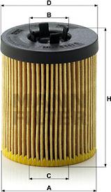 Mann-Filter HU 611/1 x - Масляный фильтр parts5.com