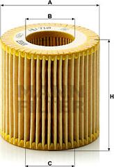 Mann-Filter HU 710 x - Масляный фильтр parts5.com