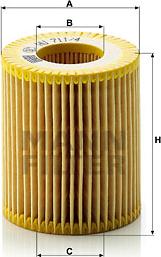 Mann-Filter HU 711/4 x - Масляный фильтр parts5.com