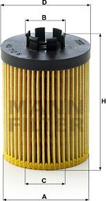 Mann-Filter HU 712/8 x - Oil Filter parts5.com