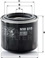 Mann-Filter MW 810 - Filtro de aceite parts5.com