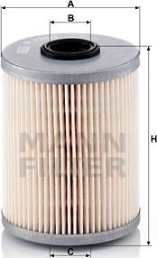 Mann-Filter P 733/1 x - Топливный фильтр parts5.com