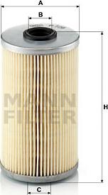 Mann-Filter P 726 x - Топливный фильтр parts5.com