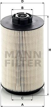 Mann-Filter PU 1058 x - Топливный фильтр parts5.com