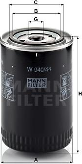 Mann-Filter W 940/44 - Масляный фильтр parts5.com