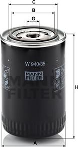 Mann-Filter W 940/35 - Масляный фильтр parts5.com