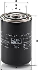 Mann-Filter W 940/30 - Масляный фильтр parts5.com