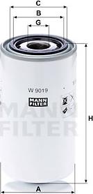 Mann-Filter W 9019 - Масляный фильтр parts5.com