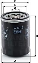 Mann-Filter W 6019 - Масляный фильтр parts5.com