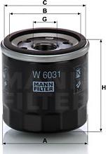 Mann-Filter W 6031 - Масляный фильтр parts5.com