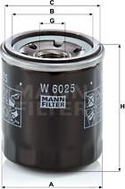 Mann-Filter W 6025 - Oil Filter parts5.com