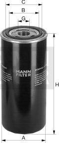 Mann-Filter WD 950/1 - Фильтр, система рабочей гидравлики parts5.com