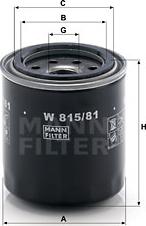 Mann-Filter W 815/81 - Oil Filter parts5.com