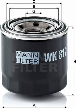 Mann-Filter W 812 - Масляный фильтр parts5.com