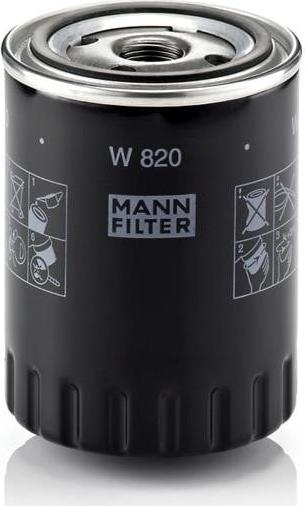 Mann-Filter W 820 - Масляный фильтр parts5.com