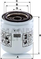 Mann-Filter W 87 - Filtro de aceite parts5.com