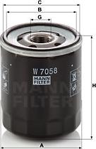 Mann-Filter W 7058 - Oil Filter parts5.com