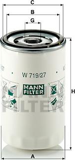 Mann-Filter W 719/27 - Масляный фильтр parts5.com