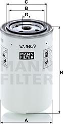 Mann-Filter WA 940/9 - Фильтр охлаждающей жидкости parts5.com