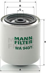 Mann-Filter WA 940/1 - Фильтр охлаждающей жидкости parts5.com