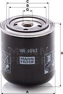 Mann-Filter WA 9002 - Фильтр охлаждающей жидкости parts5.com