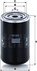 Mann-Filter WD 940 - Масляный фильтр parts5.com