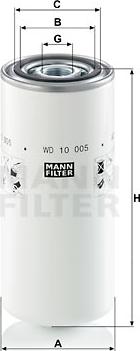 Mann-Filter WD 10 005 - Фильтр, система рабочей гидравлики parts5.com