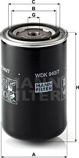 Mann-Filter WDK 940/7 - Топливный фильтр parts5.com