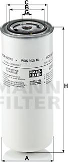 Mann-Filter WDK 962/16 - Топливный фильтр parts5.com