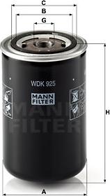 Mann-Filter WDK 925 - Топливный фильтр parts5.com