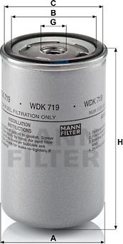 Mann-Filter WDK 719 - Топливный фильтр parts5.com