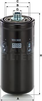 Mann-Filter WH 960 - Гидрофильтр, автоматическая коробка передач parts5.com