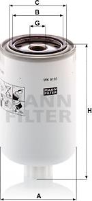 Mann-Filter WK 9165 x - Топливный фильтр parts5.com