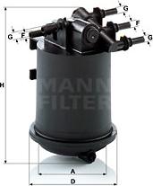 Mann-Filter WK 939/1 - Топливный фильтр parts5.com