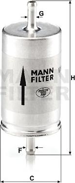 Mann-Filter WK 410 - Топливный фильтр parts5.com