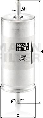 Mann-Filter WK 413 - Топливный фильтр parts5.com