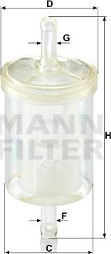 Mann-Filter WK 43/13 (10) - Топливный фильтр parts5.com