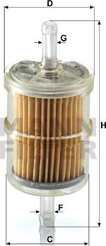 Mann-Filter WK 42/2 - Fuel filter parts5.com