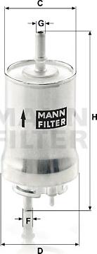 Mann-Filter WK 59 x - Топливный фильтр parts5.com