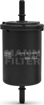 Mann-Filter WK 58/3 - Топливный фильтр parts5.com