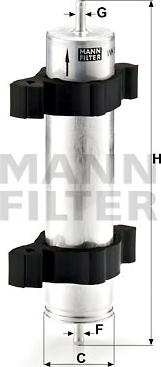 Mann-Filter WK 521/2 - Топливный фильтр parts5.com