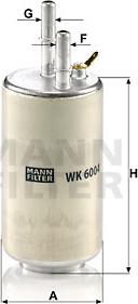 Mann-Filter WK 6004 - Топливный фильтр parts5.com